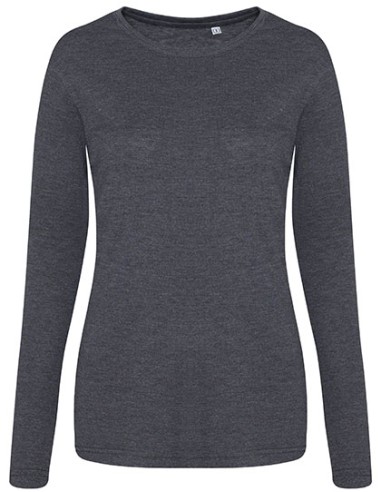 A-JT002F-Womens Long Sleeve Tri-Blend T